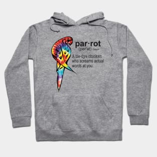 Tie-dye Parrot Hoodie